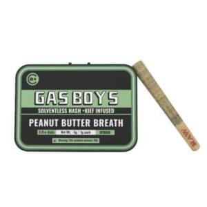 GAS BOYS HIGH OCTANE THC-A 1GM PRE ROLLS 5CT TIN / 8PK DISPLAY