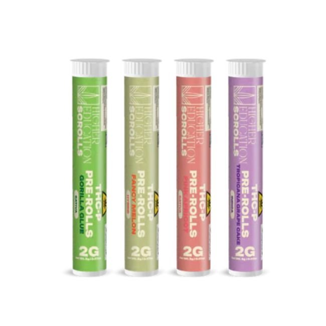 HIGHER EDUCATION SCROLLS (FL COMPLIANT) THC-P 2GM PRE ROLLS 20CT DISPLAY HIGHER EDUCATION SCROLLS (FL COMPLIANT) THC-P 2GM PRE ROLLS 20CT DISPLAY