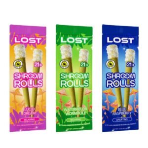 LOST SHROOM ROLLS 2 X 1.65GM PRE ROLLS 10CT DISPLAY