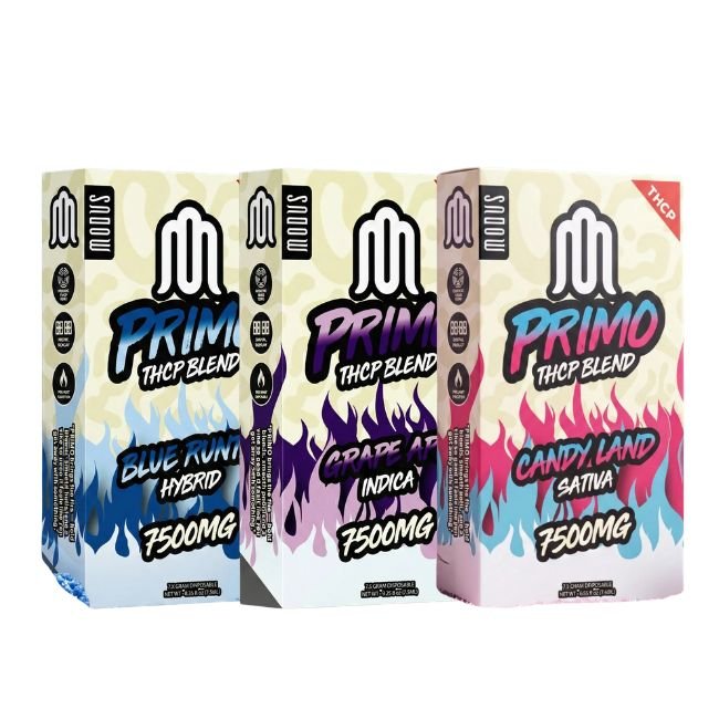 MODUS PRIMO THC-P BLEND 7.5GM DISPOSABLE VAPE 5CT BOX MODUS PRIMO THC-P BLEND 7.5GM DISPOSABLE VAPE 5CT BOX