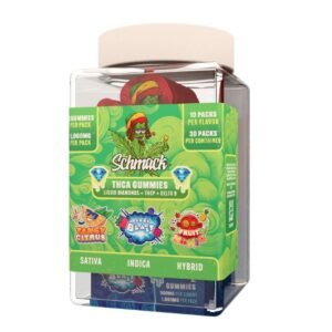 SCHMACK THC-A + THC-P + D9 500MG PER GUMMY 2CT/PK 25PK JAR