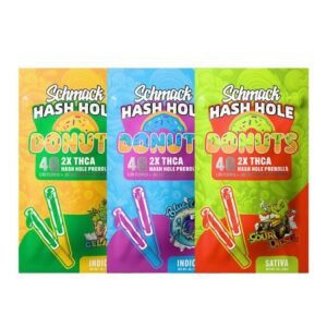 SCHMACK THC-A HASH HOLE 2 X 2GM PRE ROLLS 10CT DISPLAY