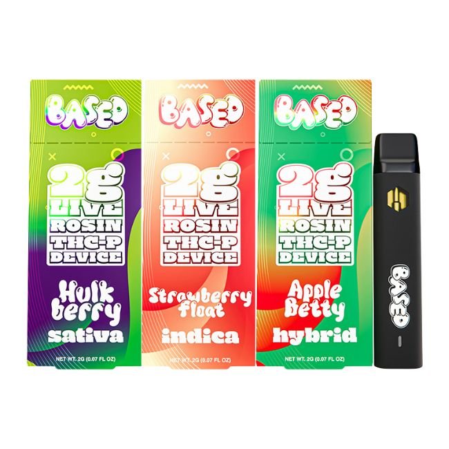 BASED THC-P LIVE ROSIN DISPO 6CT/BOX BASED THC-P LIVE ROSIN DISPO 6CT/BOX