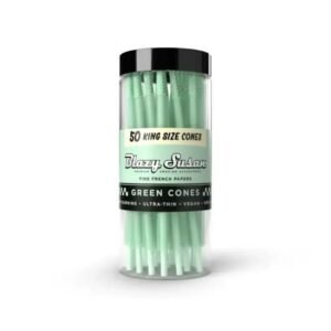 BLAZY SUSAN KING SIZE GREEN CONES 50CT JAR