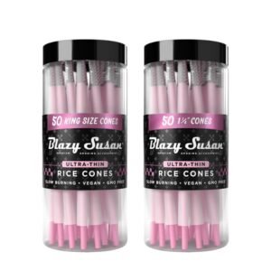 BLAZY SUSAN ULTRA THIN RICE CONES 50CT JAR