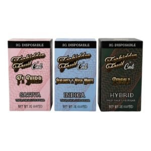 FORBIDDEN FRUIT BY CALI THC-P + THC-A LIVE SUGAR 2GM DISPOSABLE 6CT BOX