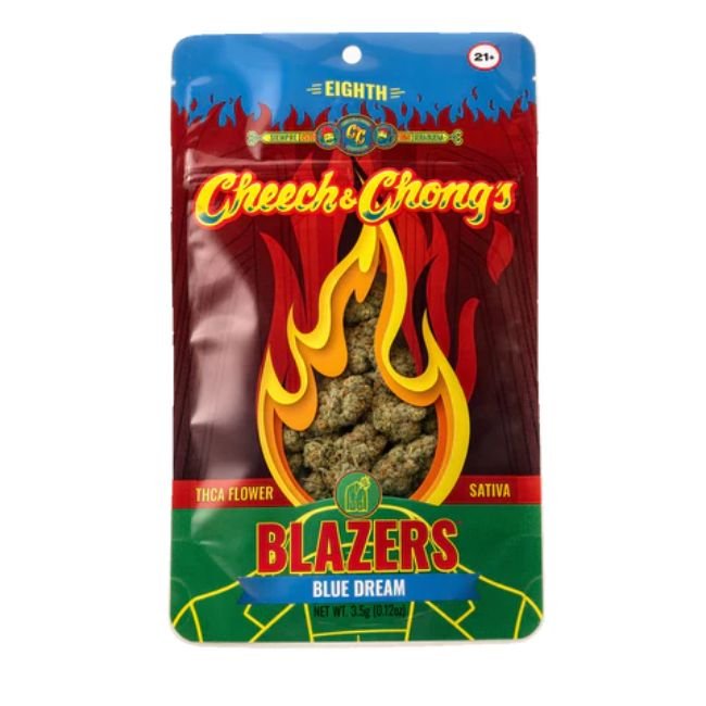 CHEECH & CHONG'S BLAZERS THCA 3.5GM FLOWER BAG 8CT/ BOX CHEECH & CHONG'S BLAZERS THCA 3.5GM FLOWER BAG 8CT/ BOX