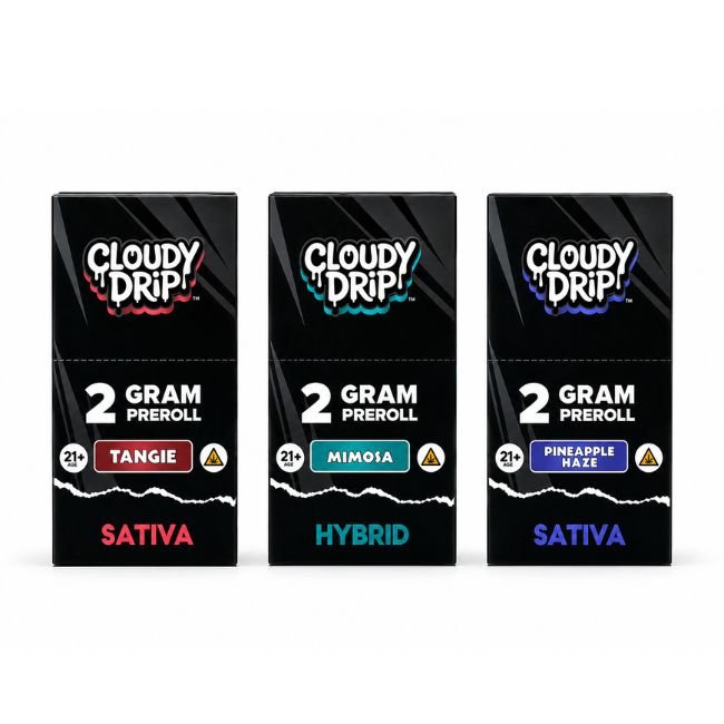 CLOUDY DRIP THC-A 2GM CRUMBLE PRE ROLLS 10CT DISPLAY CLOUDY DRIP THC-A 2GM CRUMBLE PRE ROLLS 10CT DISPLAY