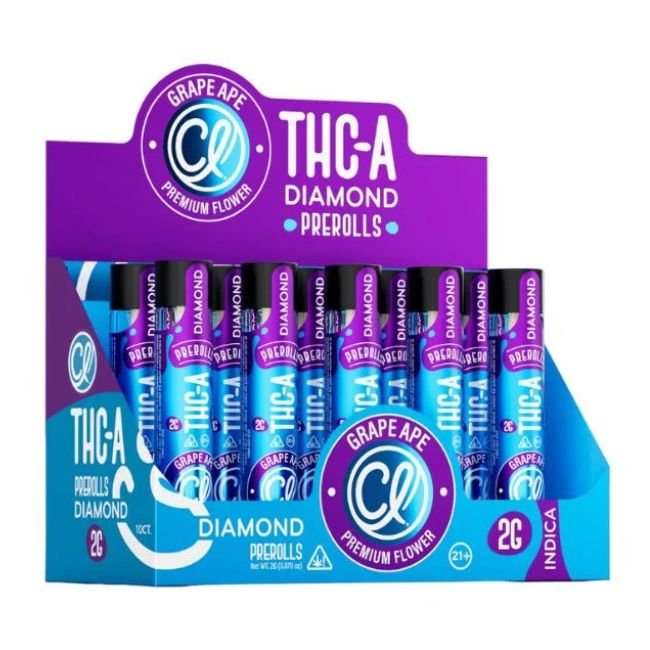 CEREAL LABS THC-A DIAMONDS INFUSED 1.25GM X 2PK PRE ROLL JOINTS 10CT/ BOX CEREAL LABS THC-A DIAMONDS 2GM PRE ROLL JOINTS TUBE 10CT BOX