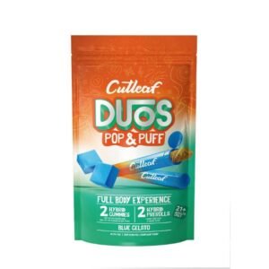 CUTLEAF DUOS POP & PUFF 2PK GUMMIES + 2GM 2PK PRE ROLLS JOINTS 10CT/ BOX