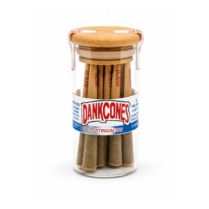 DANKCONES DELTA 9 THC PLATINUM OG 0.75GM PREMIUM PRE ROLLED JOINTS 10CT JAR