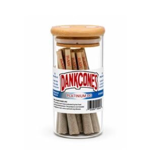 DANKCONES DELTA 9 THC PLATINUM OG 1.5GM PREMIUM PRE ROLLED JOINTS 20CT JAR