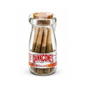 DANKCONES DELTA 9 THC KIEF SKYWALKER OG 0.75GM PREMIUM PRE ROLLED JOINTS 10CT JAR