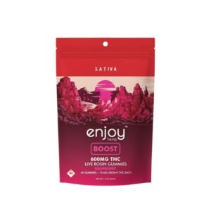 ENJOY HEMP DELTA 9 THC LIVE ROSIN 600MG GUMMIES 40CT/ BAG