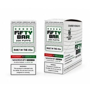 FIFTY BAR NIXODINE + CBD 20K PUFFS (90ML) DISPSOABLE VAPE 5CT BOX