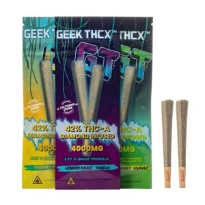 GEEK THCX 42% THC-A 2 X 2GM PRE ROLLS 10CT DISPLAY