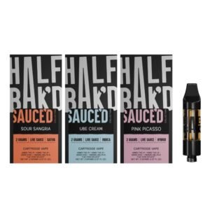 HALF BAK'D SAUCED THC-P 2GM CARTS 5CT DISPLAY