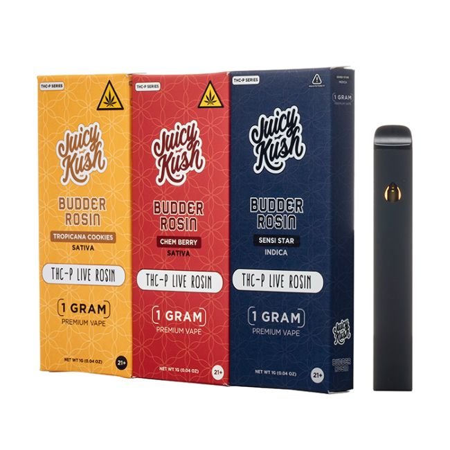 JUICY KUSH THC-P 1GM DISPOSABLE VAPE 5CT DISPLAY JUICY KUSH THC-P 1GM DISPOSABLE VAPE 5CT DISPLAY