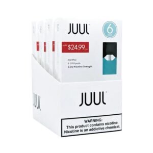 JUUL 5% NICOTINE (16.80ML) PODS 6PK 4CT/ BOX (PRE PRICED $24.99)
