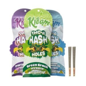 KREAM THC-A HASH HOLES 2GM X 2PK PRE ROLL JOINTS 10CT/BOX