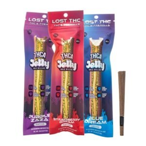 LOST THCA JELLY HOLE RILLOS DIAMOND INFUSED 2GM BLUNTS TUBE 10CT/ BOX