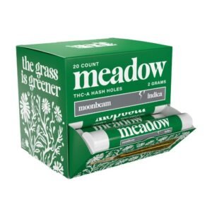MEADOW THC-A HASH HOLES 2GM PRE ROLLS 20CT SINGLE TUBE DISPLAY