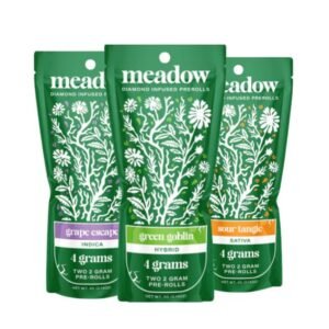 MEADOW THC-A DIAMOND INFUSED 2GM X 2PK PREROLL JOINT 12CT/BOX