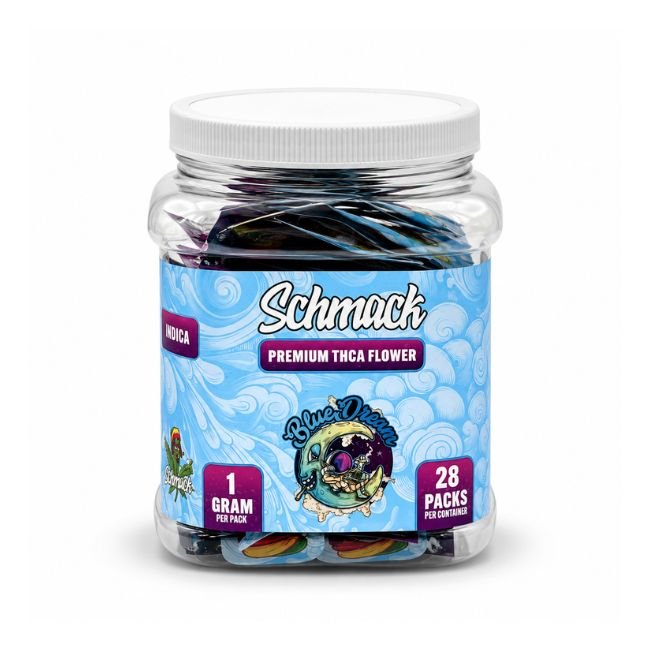 SCHMACK PREMIUM THC-A 1GM FLOWER 28CT JAR SCHMACK PREMIUM THC-A 1GM FLOWER 28CT JAR