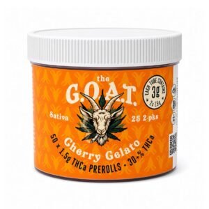 THE GOAT THC-A 30% 2 X 1.5GM PRE ROLL JOINTS TUBES 25CT/JAR