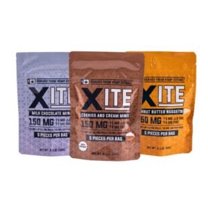 XITE DELTA 9 THC + CBD 150MG CHOCOLATE 5CT/PK 8PK/BOX