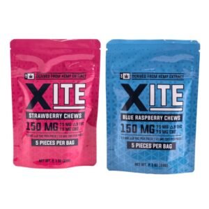 XITE DELTA 9 THC + CBD 150MG SOFT CHEWS 5CT/ 8PK BOX