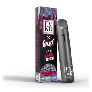 FVKD X LOUD 2.5GM THC-A LIVE ROSIN DISPOSABLE VAPES 5CT DISPLAY
