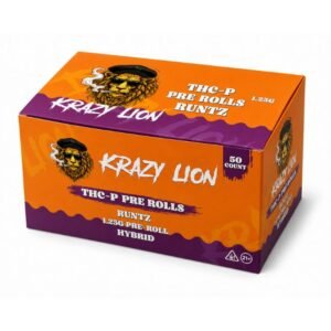 KRAZY LION THC-P 1.25GM PRE ROLLS 50CT/ DISPLAY