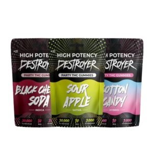 DESTROYER 30,000MG PARTY THC GUMMIES 10CT DISPLAY