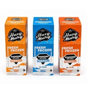 HAZY MARY FRESH FROZEN DIAMOND INFUSED 1.5GM PRE ROLLS 20CT DISPLAY