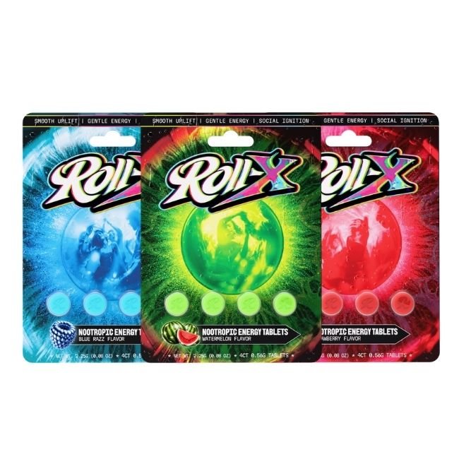 ROLL-X NOOTROPIC ENERGY TABLETS 4CT/10PK ROLL-X NOOTROPIC ENERGY TABLETS 4CT/10PK
