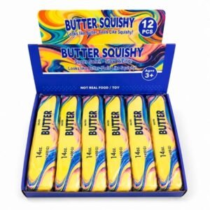 SQUISHY BIG BUTTER RAINBOW14OZ SUPER SOFT! SLOW RISING SQUISHY TOY 10CT/ DISPLAY