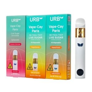 URB VAPE-CAY PARIS D8 + THC-P LIVE SUGAR 3GM DISPOSABLE VAPE 6CT DISPLAY