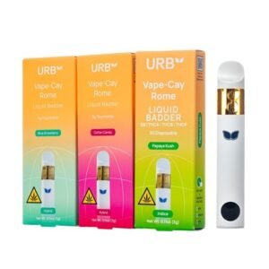 URB VAPE-CAY ROME LIQUID BADDER D8 + THC-B + THC-P 3GM DISPOSABLE VAPE 6CT DISPLAY