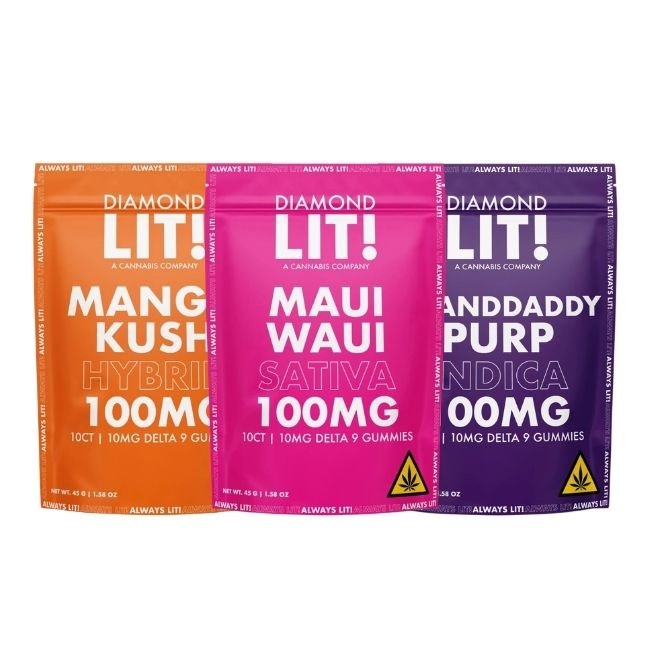 LIT D9 THC 10MG EACH GUMMY 10CT/BAG - 10BAGS/DISPLAY LIT D9 THC 10MG EACH GUMMY 10CT/BAG - 10BAGS/DISPLAY