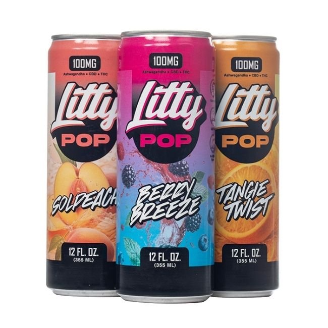 LITTY POP 100MG 12OZ THC DRINK 4CT BOX LITTY POP 100MG 12OZ THC DRINK 4CT BOX