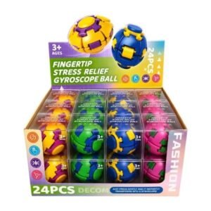 SPIN RUSH LED FINGERTIP STRESS RELIEF ASSORTED COLOR 24CT/ DISPLAY