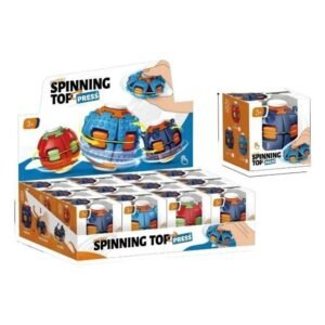 SPINNING TOP PRESS FINGERTIP STRESS RELIEF ASSORTED COLOR 12CT/ DISPLAY