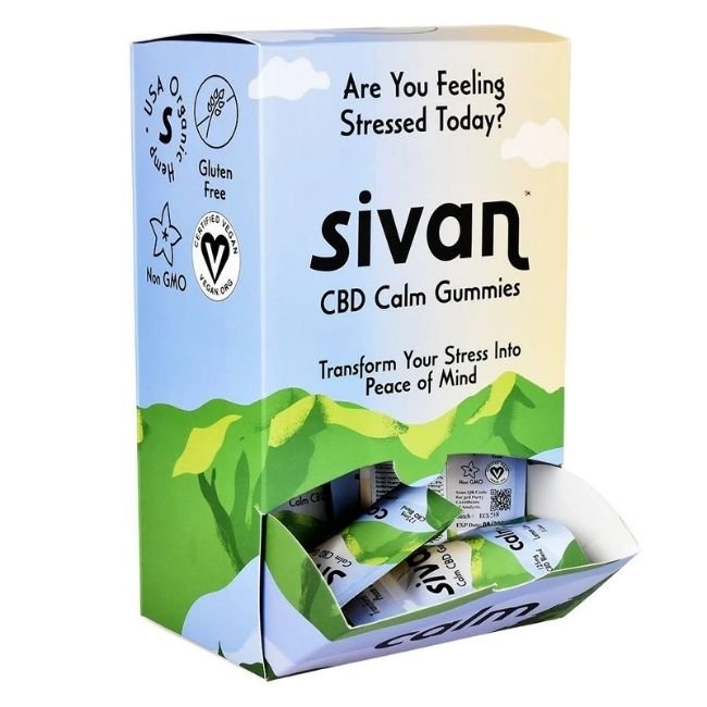 SIVAN CBD GUMMIES 5CT PACK 10PK DISPLAY SIVAN CBD GUMMIES 5CT PACK 10PK DISPLAY