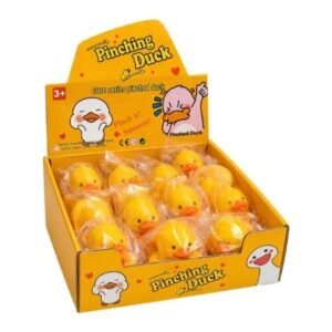 SQUISHY PINCHING DUCK ! SOFT FIDGET TOY 12CT/ DISPLAY