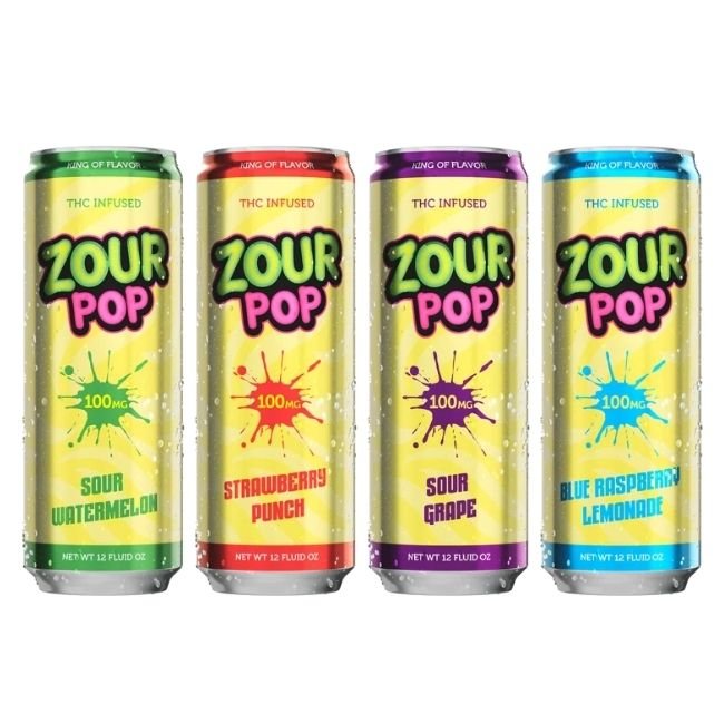 ZOUR POP 12OZ THC DRINK 24CT/CASE ZOUR POP 12OZ THC DRINK 24CT/CASE