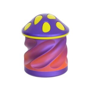 81MM MUSHROOM SHAPE 3 PART ASSORTED COLOR GRINDER