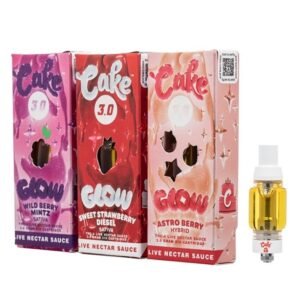 CAKE GLOW THC-A 3GM CARTS 5CT DISPLAY