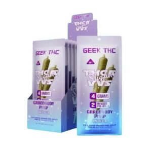 GEEK THC VVS SUGAR 2 X 2GM DIAMOND INFUSED PRE ROLL 10CT DISPLAY