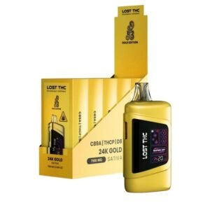 LOST THC GOLD EDITION CB9A + THC-P + D8 7.5GM DISPOSABLE VAPE 5CT DISPLAY